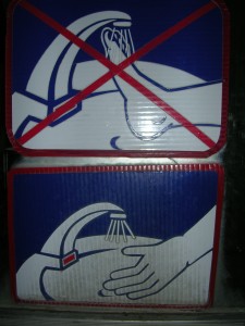 dscn2048 I was SO ready to Wash My Feet in the sink until I saw this sign...